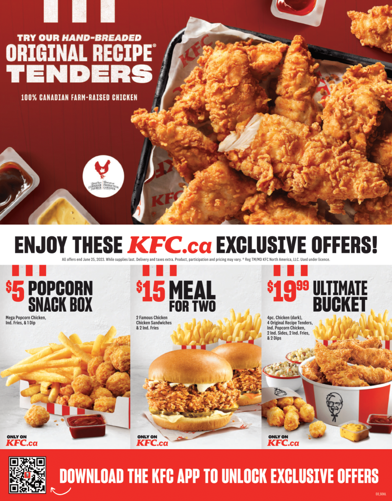 KFC Coupons & Deals Canada [Feb 2024] ️ KFC Menu Canada Prices 2024 ️